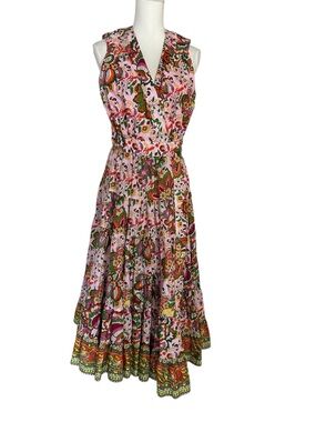 Gibson Latimer 100% Cotton Floral Wrap Dress